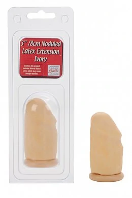 Насадка-удлиннитель на пенис LATEX EXTENSION NUBBY IVRY 3" телесная — купить в секс-шопе LoveDoctor