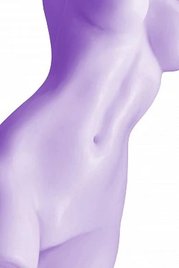 Свеча Pecado BDSM Женский торс фиолетовая 22 см — фото 8