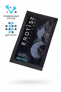 Лубрикант на водной основе Erotist Neutral 4 мл — купить в секс-шопе LoveDoctor