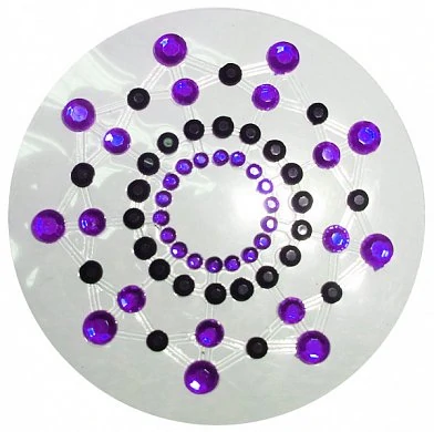 Украшение на сосок сиренево-черное