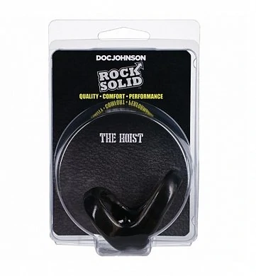 Эрекционное кольцо двойное Rock Solid The Hoist черное — фото 2
