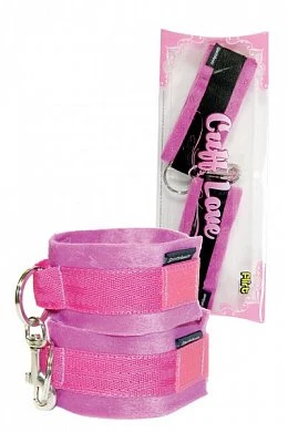 Манжеты розовые Cuff Love - Hot Pink — купить в секс-шопе LoveDoctor