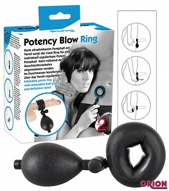 Кольцо для пениса накачивающееся Potency Blow — купить в секс-шопе LoveDoctor