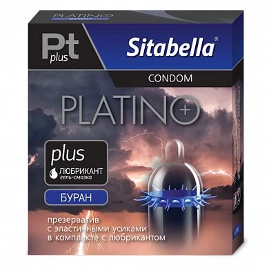Презерватив Ситабелла Platino plus Буран с усиками 1 шт — фото 2