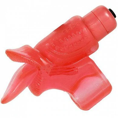 Оригинальная вибратор-насадка в виде открытого сексуального ротика и высунутого язычка,