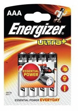 Мизинчиковые батарейки типа ААА Energizerl LR03 Ultra 4 шт — фото 3