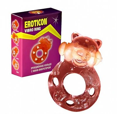 Кольцо эрекционное с вибрацией Eroticon — купить в секс-шопе LoveDoctor