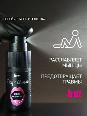 Оральный спрей Intt Глубокая глотка с охлаждающим эффектом 12 мл — фото 5