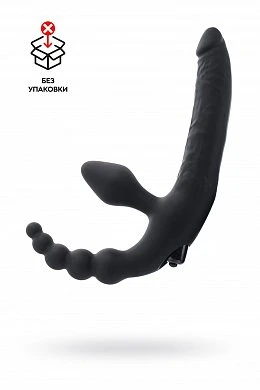 Страпон безремневой Toyfa Black and Red черный в пакете — купить в секс-шопе LoveDoctor