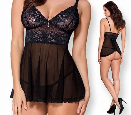 Бебидолл 866-BAB-1 Obsessive черный L/XL — купить в секс-шопе LoveDoctor