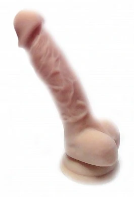 Фаллоимитатор с мошонкой на присоске Dildo силикон 18,5 см — фото 2