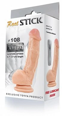 Вибратор реалистичной формы. Цвет: телесный. Размер: длина 17 см, диаметр 4 см. 