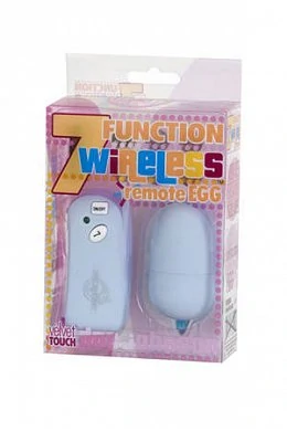 Вибромассажер 7 функций голубой Wireless — купить в секс-шопе LoveDoctor