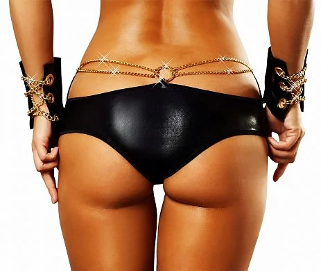 Шортики Chain Lolitta черные S/M — купить в секс-шопе LoveDoctor