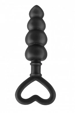 Втулка анальная Beaded Luv Probe черная 15 см — фото 3