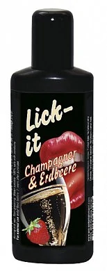 Гель для орального секса шампанское/клубника Lick It 50 мл — купить в секс-шопе LoveDoctor
