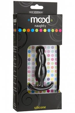 Анальная пробка рельефной эргономической формы из 100% медицинского силикона.