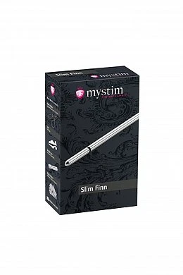 Электростимулятор уретры Mystim Slim Finn серебряный 15 см — фото 3