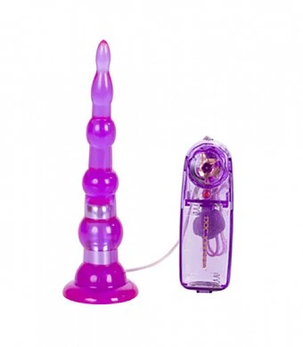 Анальная ёлочка с вибрацией длинная фиолетовая Sliders Long 16 см — купить в секс-шопе LoveDoctor
