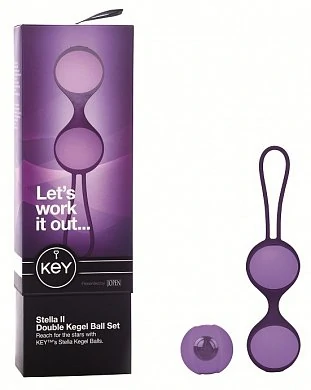 Вагинальные шарики 3 шт Key by Jopen - Stella II - Lavender сиреневые — купить в секс-шопе LoveDoctor