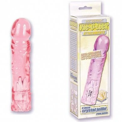 Насадка к трусикам 8" Cristal Jellies розовая — купить в секс-шопе LoveDoctor