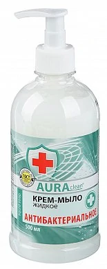 Крем мыло жидкое антибактериальное AURA 500 мл — купить в секс-шопе LoveDoctor