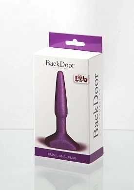 Анальный стимулятор Small Anal Plug blue фиолетовый 12 см — фото 3