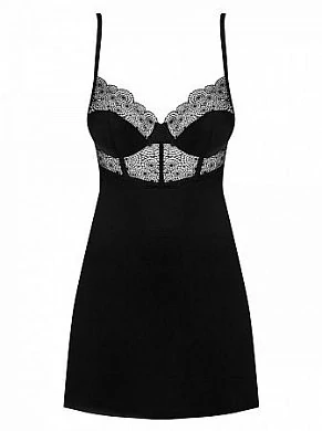 Кружевная сорочка и трусики - стринги Sharlotte (Obsessive)