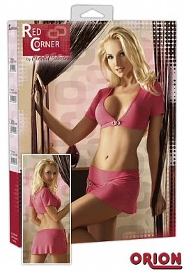 Топ и юбка розовые S — купить в секс-шопе LoveDoctor