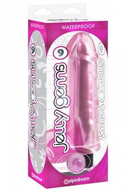 Вибромассажер Jelly Gems №9 розовый 20,3 см — купить в секс-шопе LoveDoctor