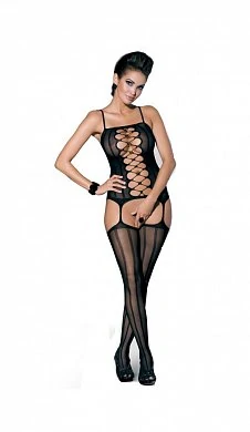 Боди-комбинезон Bodystocking G300 Obsessive черный S/M — купить в секс-шопе LoveDoctor