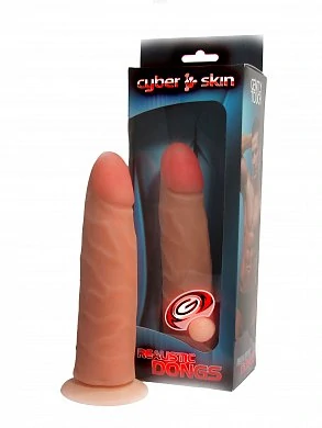 Реалистичный фаллос на присоске Cyber Skin 17 см — купить в секс-шопе LoveDoctor