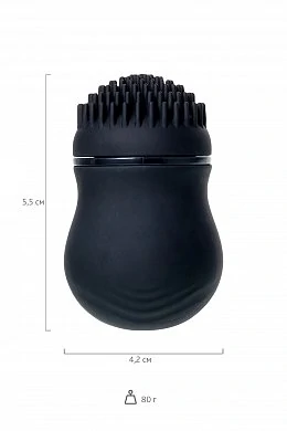 Стимулятор клитора PPP Brush Roter черный 5,5 см — фото 11