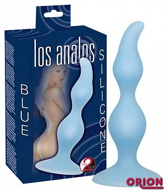 Анальная втулка Los Analos голубая 13 см — купить в секс-шопе LoveDoctor