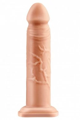 Фаллоимитатор поясной полый Silicone Hollow Extension телесный 25 см — фото 2