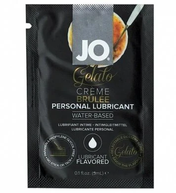 Съедобный лубрикант Крем Брюле JO Gelato Lubricant 5 мл — купить в секс-шопе LoveDoctor