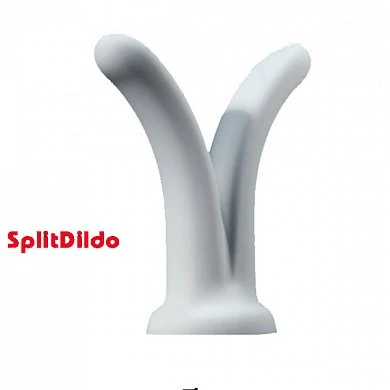 Сплит Дилдо SplitDildo белый G-стимулятор-PS — купить в секс-шопе LoveDoctor
