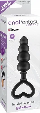 Втулка анальная Beaded Luv Probe черная 15 см — купить в секс-шопе LoveDoctor