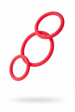 Набор эрекционных колец Toyfa Black&Red красный — купить в секс-шопе LoveDoctor