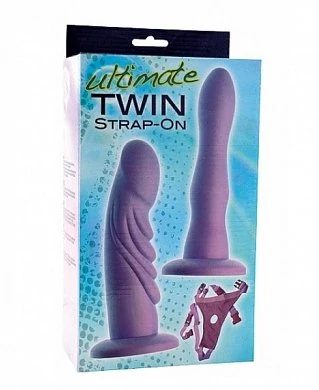 Набор страпонов с трусиками Ultimate Twin Strap On 17,8 см — купить в секс-шопе LoveDoctor