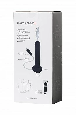 Ремневой семяизвергающий страпон Strap-on-me черный 19,6 см — фото 15