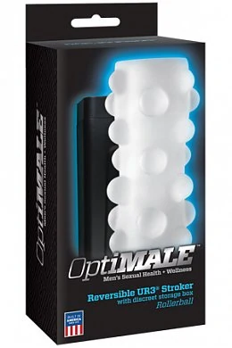 Мастурбатор OPTIMALE  Reversible UR3 Stroker Rollerball прозрачный — купить в секс-шопе LoveDoctor