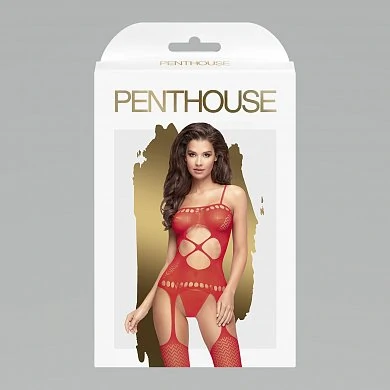 Боди-комбинезон Penthouse Hot nightfall красный S/L — купить в секс-шопе LoveDoctor