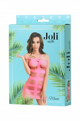 Платье-сетка Joli Miami розовое S/M — фото 8