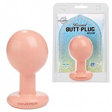Анальная пробка Round Medium White — купить в секс-шопе LoveDoctor