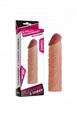 Насадка удлиняющая телесная LoveToy 19,5 см — купить в секс-шопе LoveDoctor