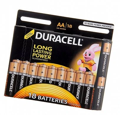 Пальчиковые батарейки типа АА Duracell LR6 BL 18 шт — фото 2