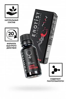 Возбуждающие капли Erotist Love Potion для женщин 20 мл — купить в секс-шопе LoveDoctor