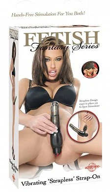 Fetish Страпон с вагинальной пробкой Pipedream Vibrating "Strapless — купить в секс-шопе LoveDoctor