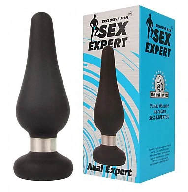 Анальная втулка черная Anal pleasure 10 см — купить в секс-шопе LoveDoctor